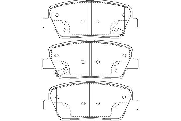 KAVO PARTS Комплект тормозных колодок, дисковый тормоз BP-3039